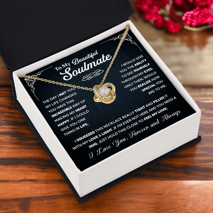 To My Soulmate Necklace, Wife Necklace