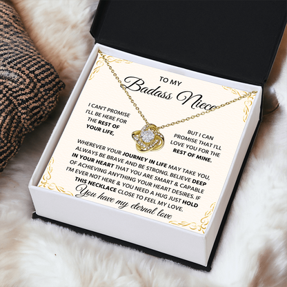 To My Badass Niece Gift, Unique Jewelry Pendant for Women