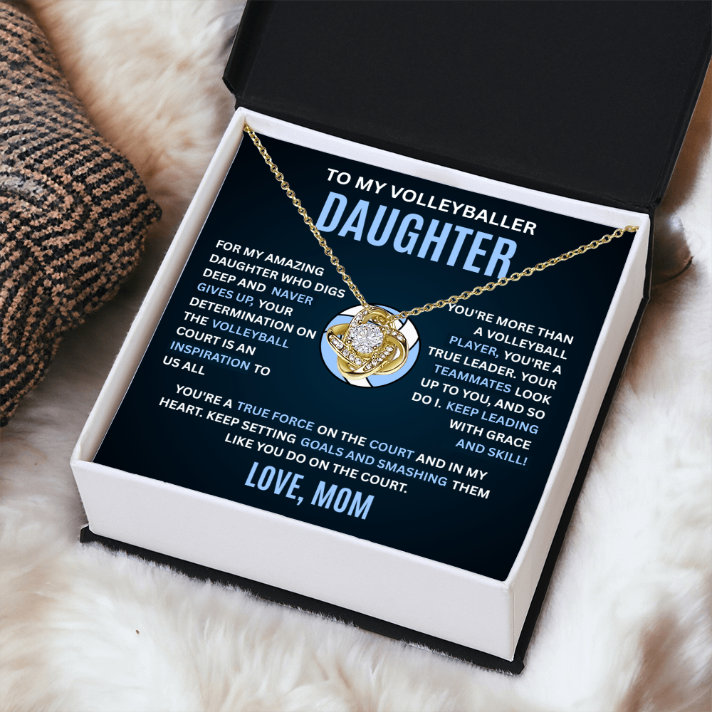 Volleyball Heart Necklace Gift for Daughter from Mom Charm Gift