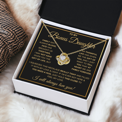 To My Stepdaughter Necklace, Adopted Daughter Birthday Gift