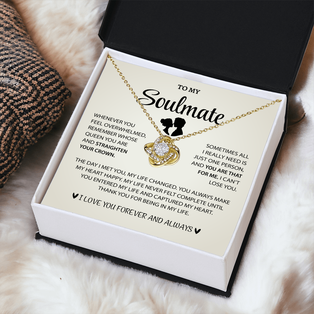 Love Knot Necklace - Heart Touching Love Letter to My Wife