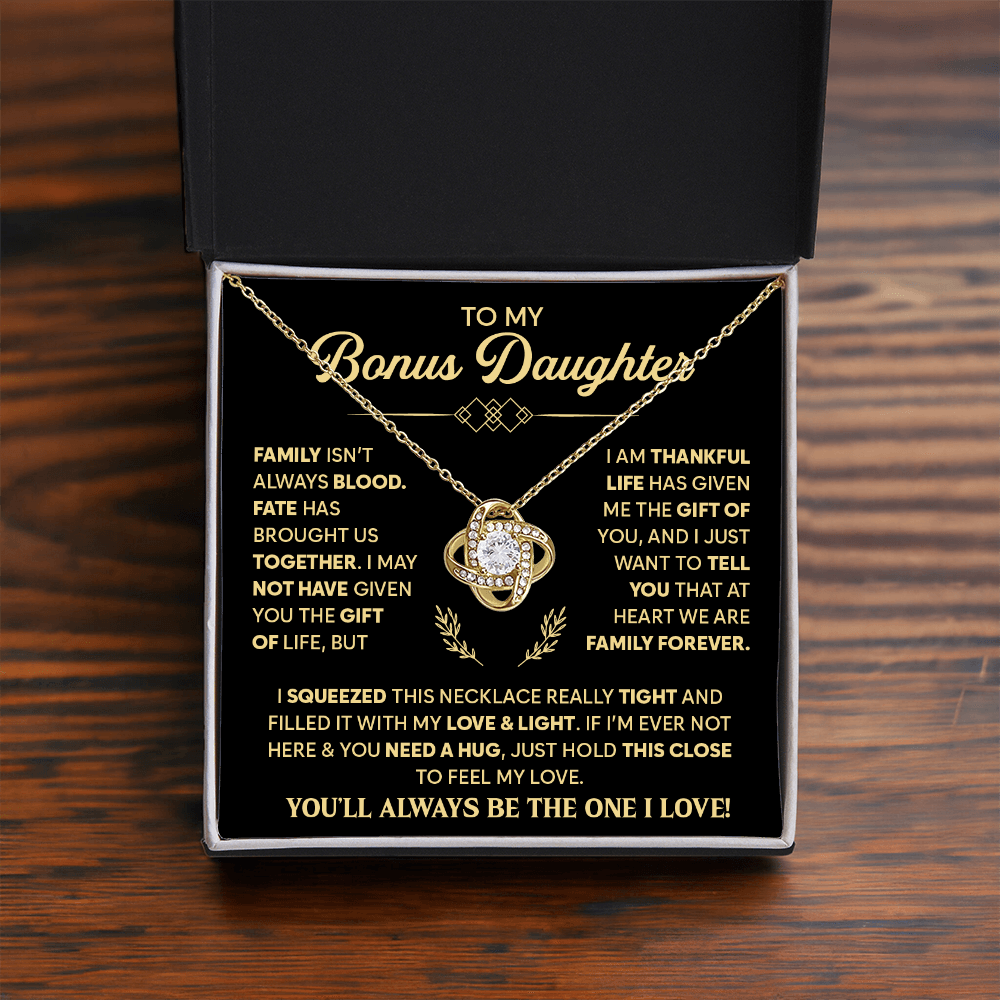 Bonus Daughter Gifts from Stepdad, Her beauty glows effortlessly with this necklace