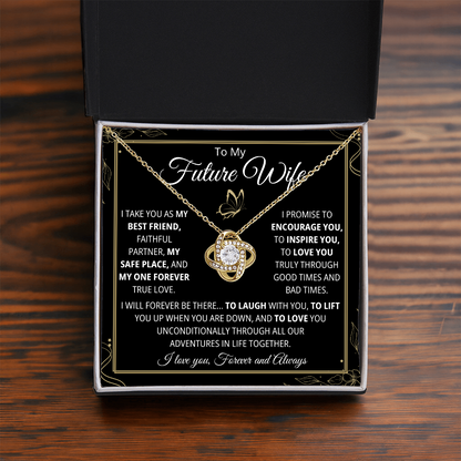Future Wife Necklace, Love Knot Necklace