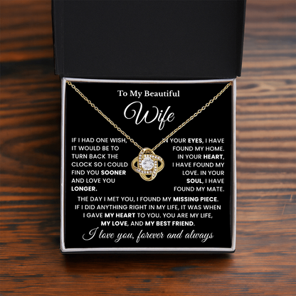 Wife Gifts for  Valentines Day Neckalce, When Your Wife Were This Necklace She Look's Beautiful