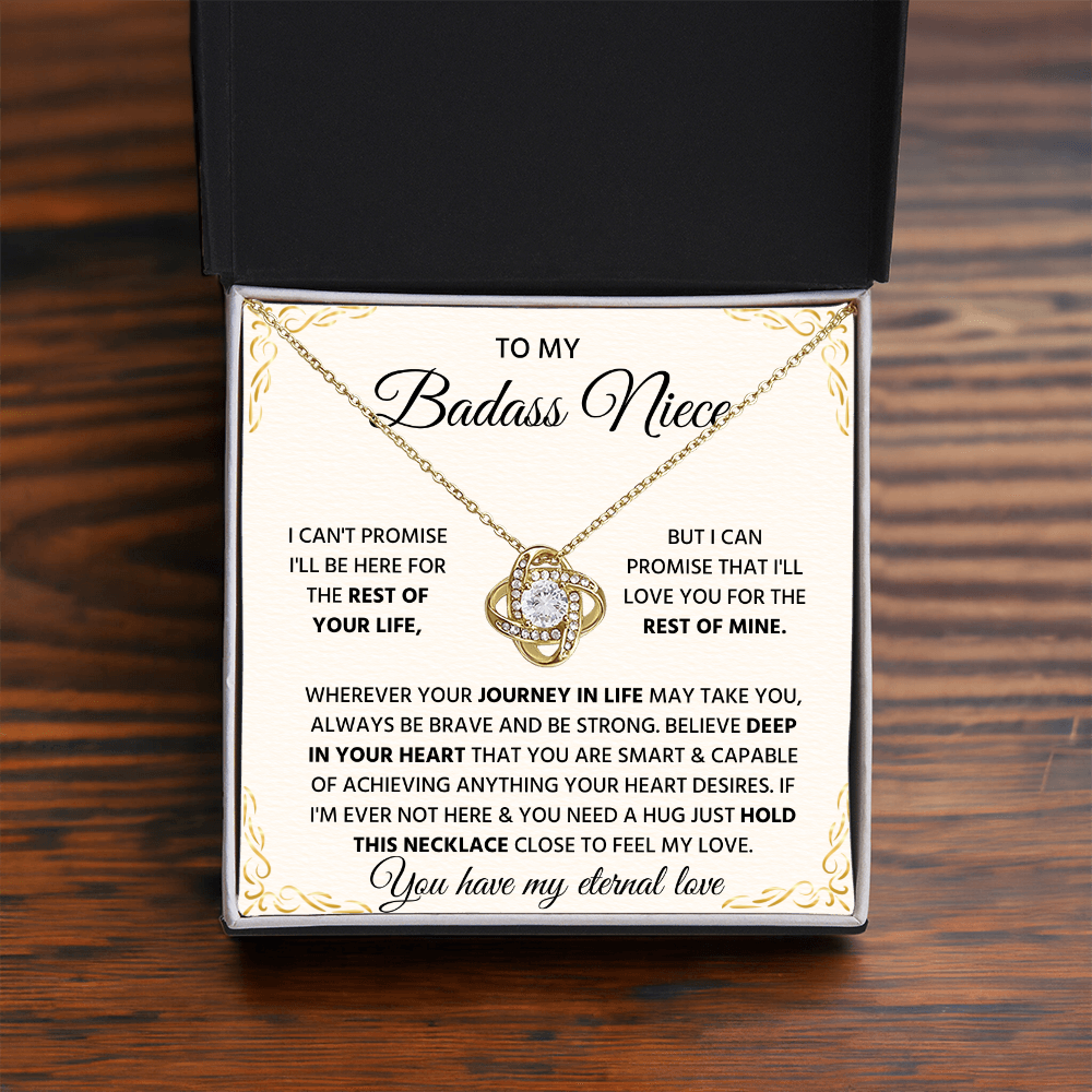 To My Badass Niece Gift, Unique Jewelry Pendant for Women