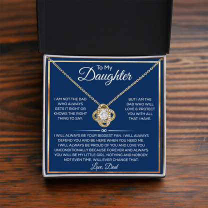 Daughter Necklace From Dad or Mom, It Adds A Glow to Her Beautiful Smile