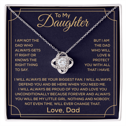 To My Beautiful Daughter Necklace, It Enhances The Magic In Her Smile