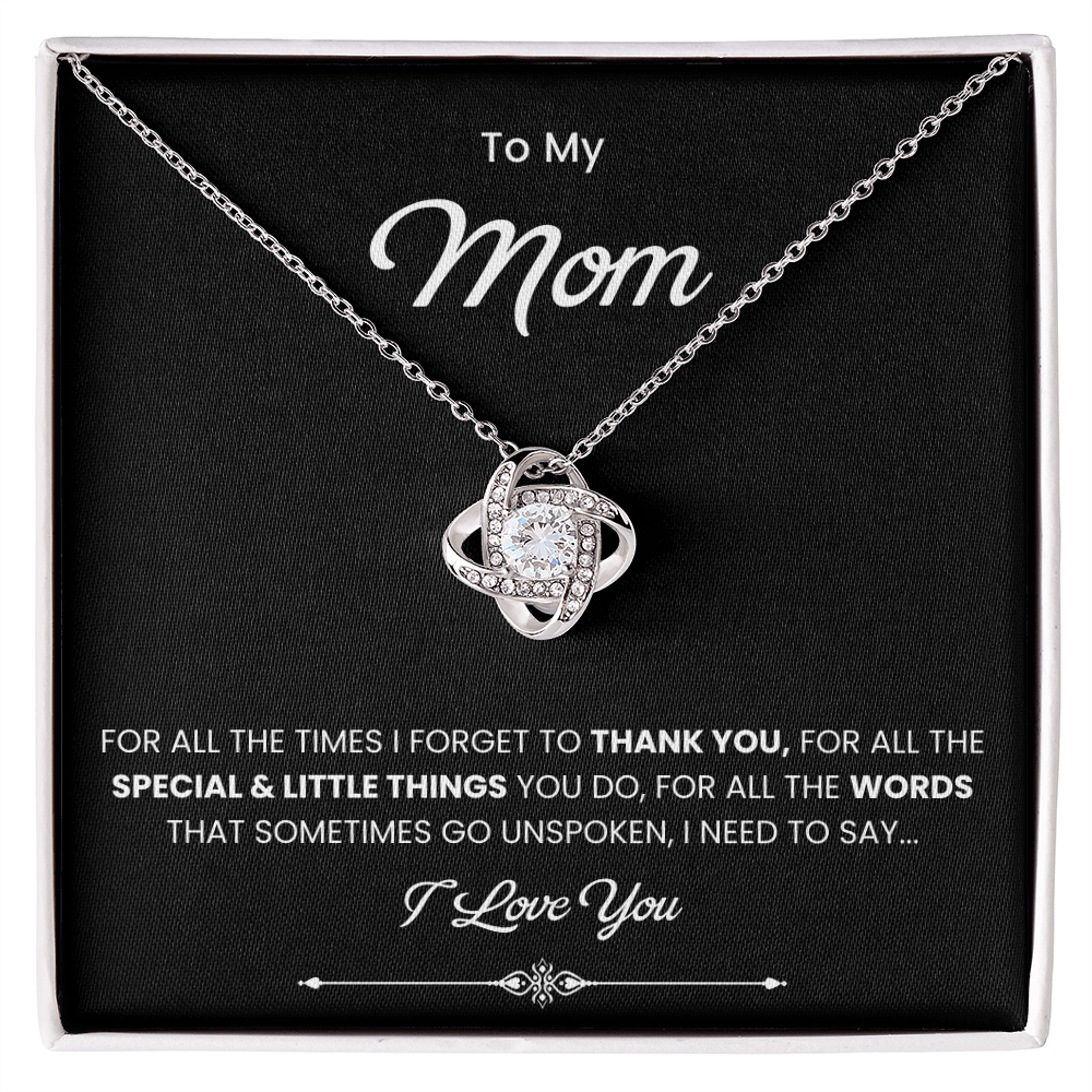 To My Beautiful Mom Necklace, Gift for Mom From Daughter or Son