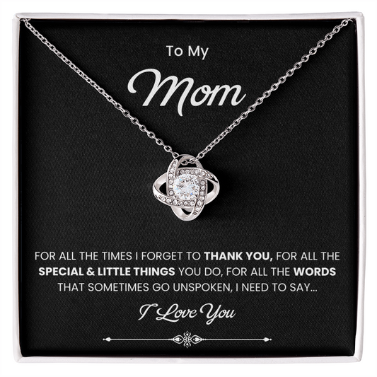 To My Beautiful Mom Necklace, Gift for Mom From Daughter or Son