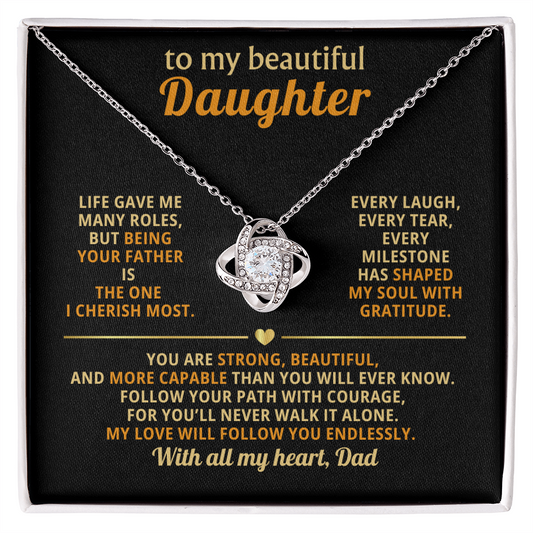 Jewelry Mother Daughter Necklace, Mom to Daughter