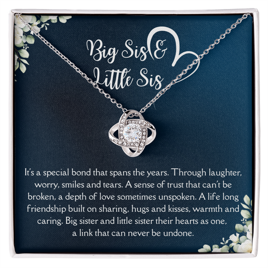 Sister Necklace Gifts From Brother, Birthday Gifts For Sister