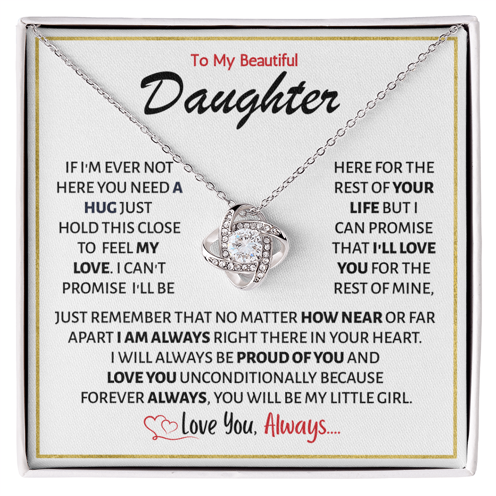 Daughter Necklace From Dad or Mom, She glows effortlessly wearing this piece