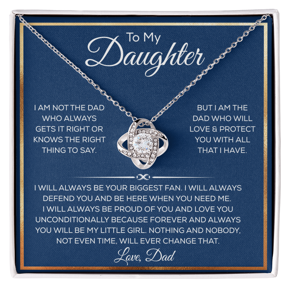 Daughter Necklace From Dad or Mom, It Adds A Glow to Her Beautiful Smile