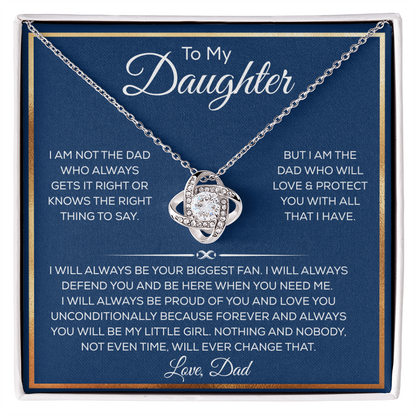 Daughter Necklace From Dad or Mom, It Adds A Glow to Her Beautiful Smile