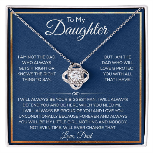 Daughter Necklace From Dad or Mom, It Adds A Glow to Her Beautiful Smile