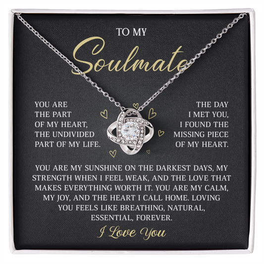 Jewelry for Soulmate - Love Knot Necklace for Wife
