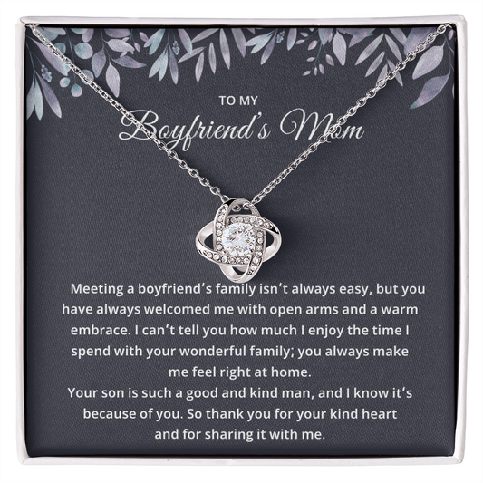 Boyfriend's Mom Gifts From Girlfriend – Necklace for Her, Mother's Day or Birthday Gift