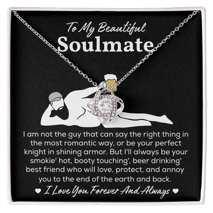 Soulmate Necklace For Her, When She Wears It, Your Soulmate Shines