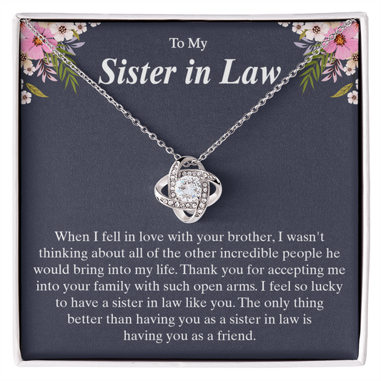 Gift for Sister In Law, Wedding Necklace for Sister In Law