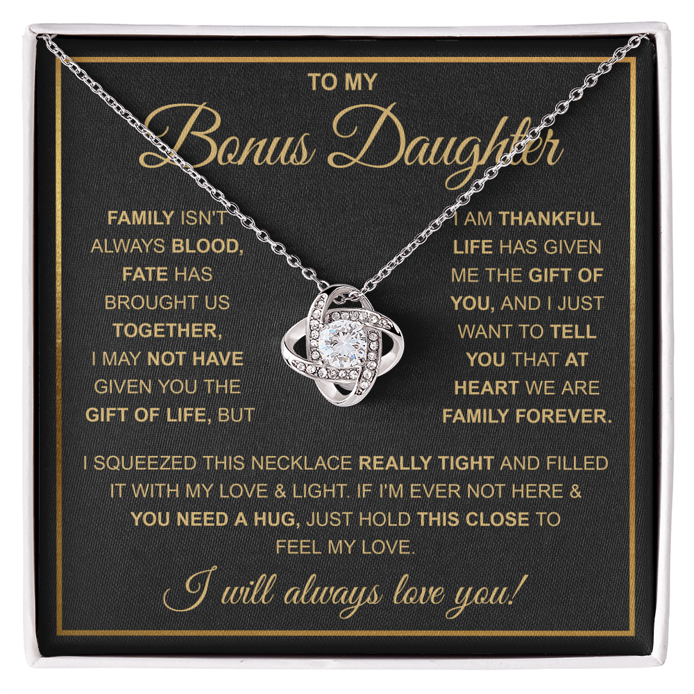 To My Stepdaughter Necklace, Adopted Daughter Birthday Gift