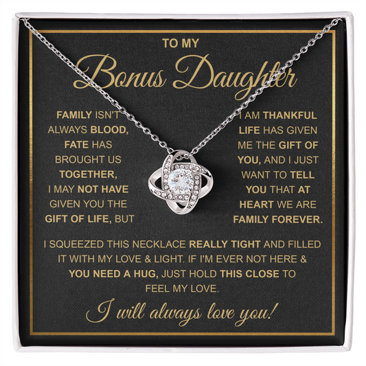 To My Stepdaughter Necklace, Adopted Daughter Birthday Gift