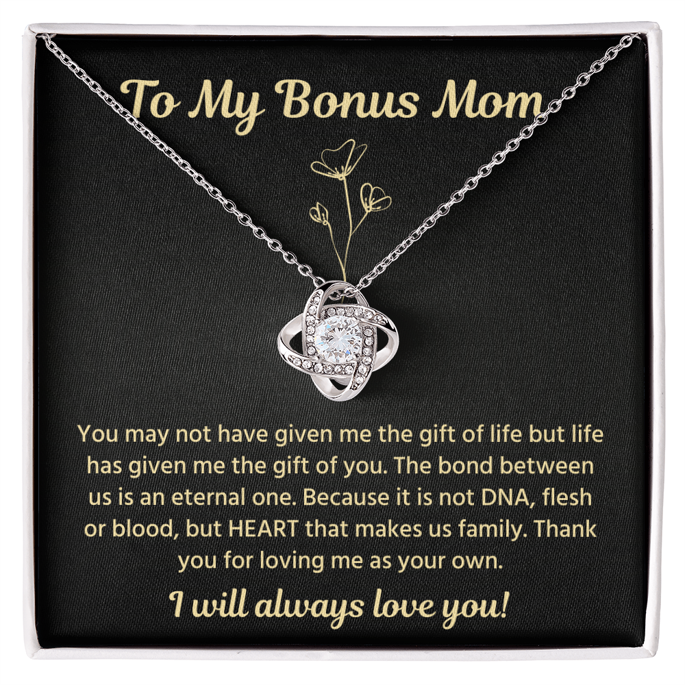 Stepmom Birthday Gifts, 14k White Gold Necklace