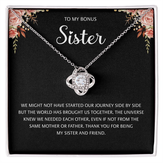 Bonus Sister Necklace, We might not have started our journey side by side
