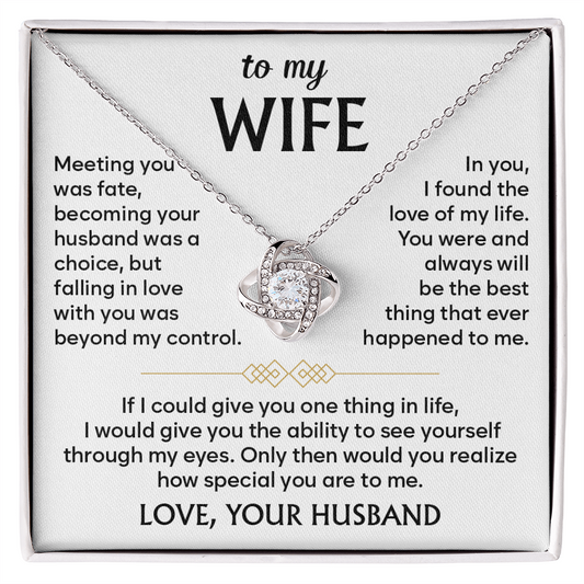 Wife Necklace, Anniversary Gifts for Wife