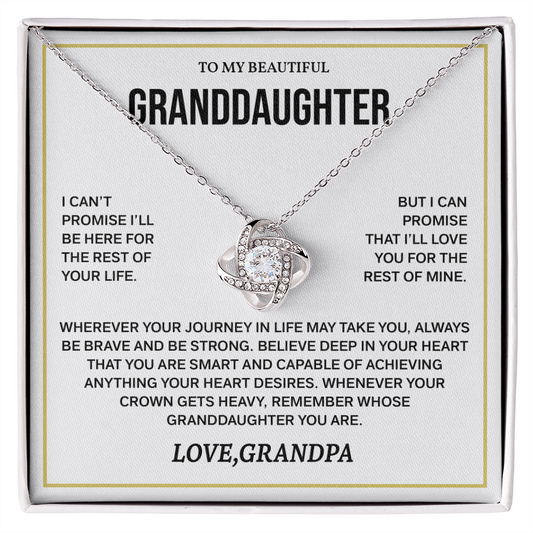 Granddaughter Necklace from Grandma, Birthday Gifts
