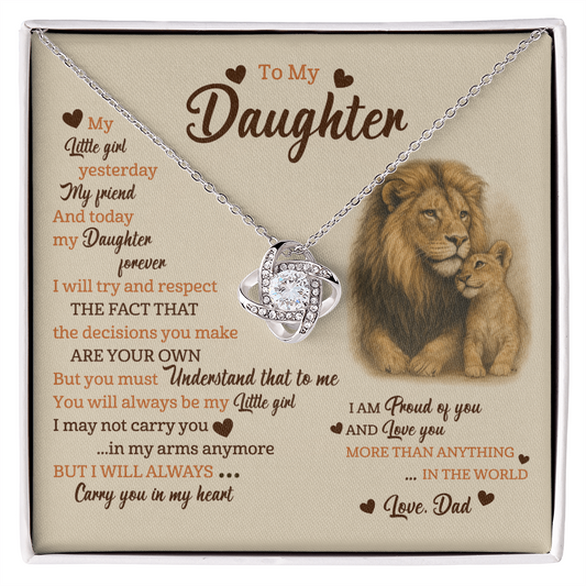 To My Daughter - You'll Always Be My Little Baby Girl Necklace