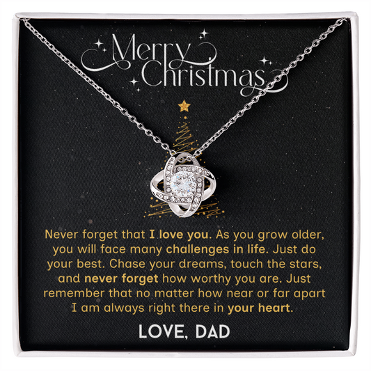 To My Daughter Necklace, Christmas Gifts for Her