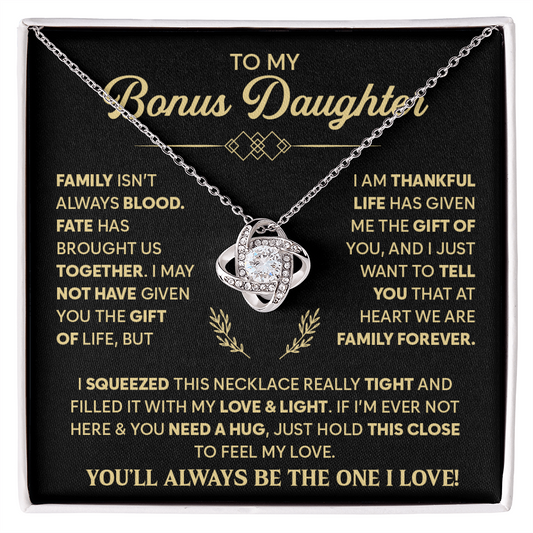 Bonus Daughter Gifts from Stepdad, Her beauty glows effortlessly with this necklace