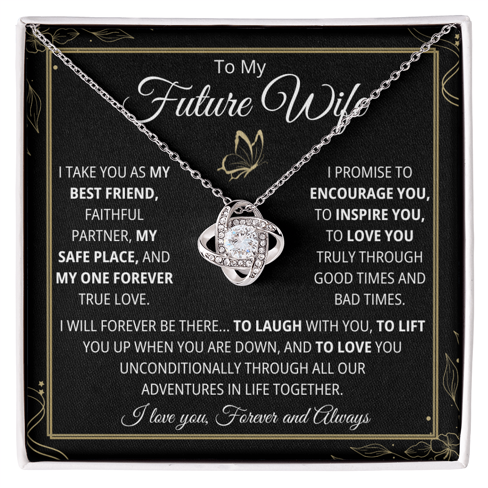 Future Wife Necklace, Love Knot Necklace