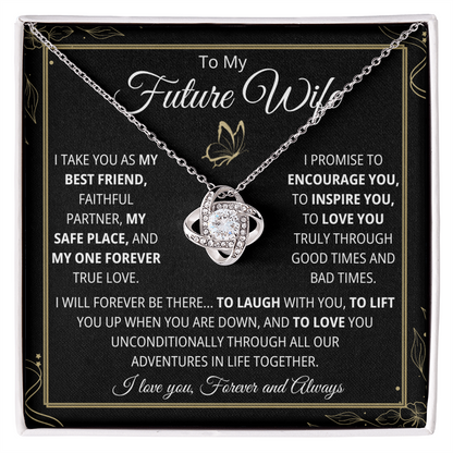 Future Wife Necklace, Love Knot Necklace