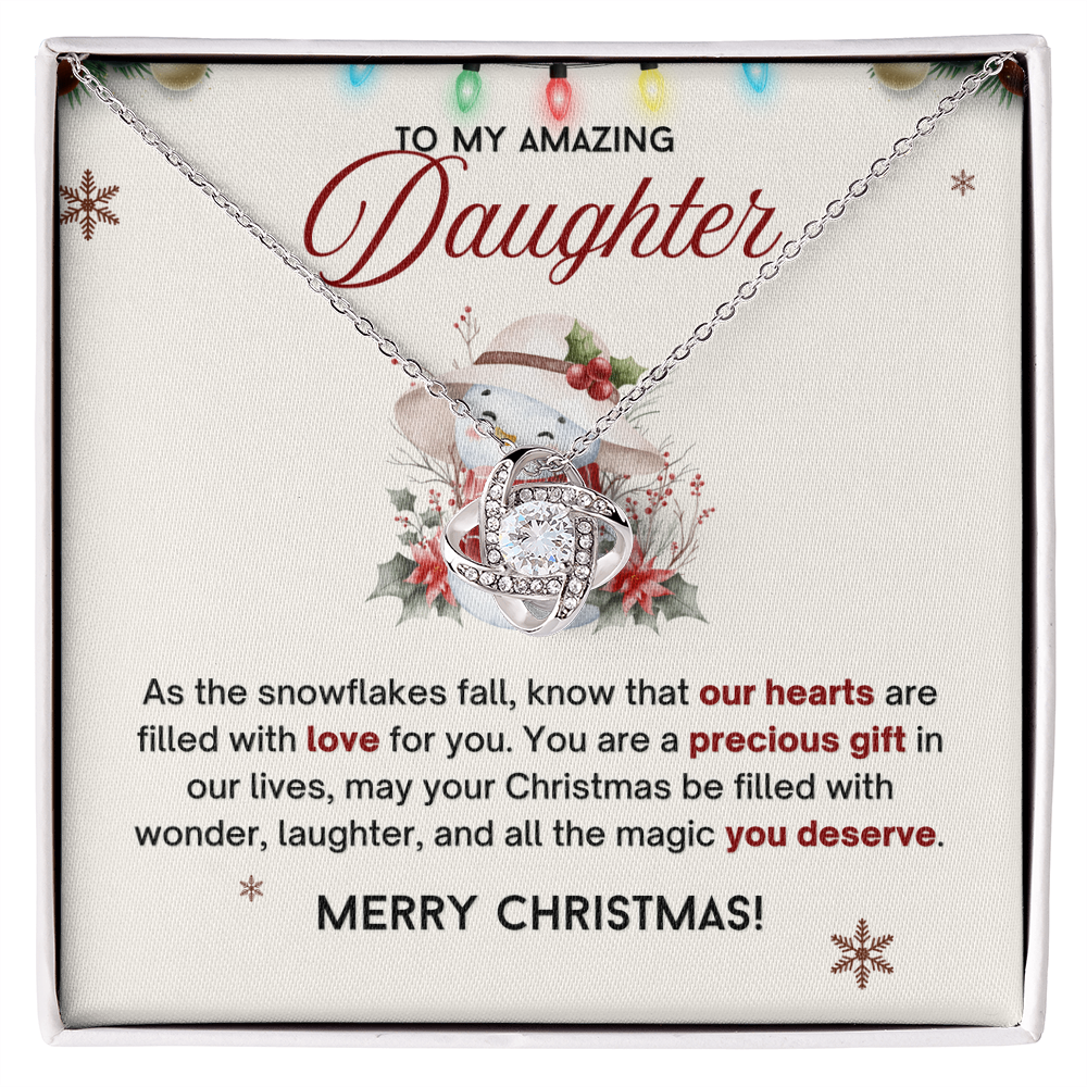 Love Knot Neckalce, Christmas Gifts for Daughter