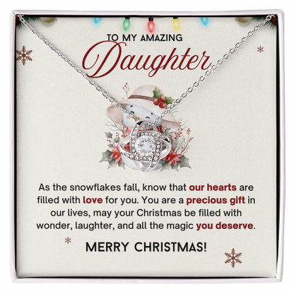 Love Knot Neckalce, Christmas Gifts for Daughter