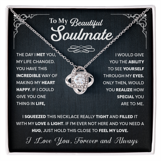 To My Soulmate Necklace, Wife Necklace
