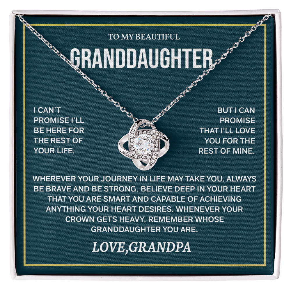 Granddaughter Necklace from Grandpa, Christmas Gifts