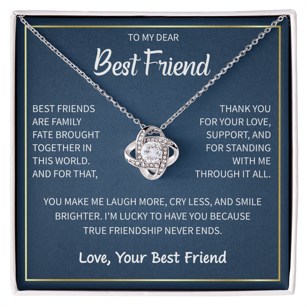 Heart Necklace To My Best Friend - Gift For My Female Bestie