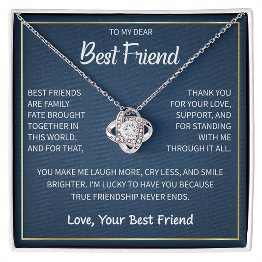 Heart Necklace To My Best Friend - Gift For My Female Bestie