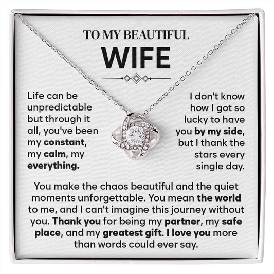 To My Wife Necklace Form Husband, Gift For Soulmate