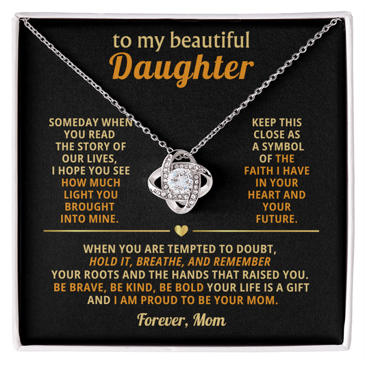 Mother Daughter Necklace, Every detail sparkles just like her
