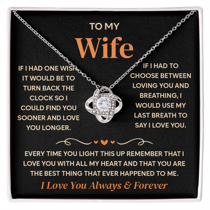 To My Wife Necklace, Birthday Gifts for Her