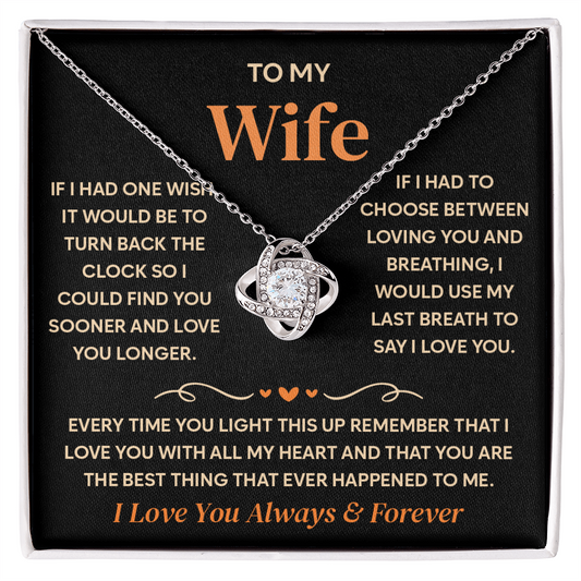 To My Wife Necklace, Birthday Gifts for Her