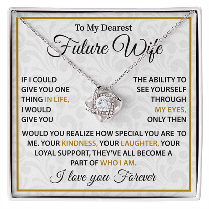 Silver Necklace For Future Wife - Birthday Present For Wife