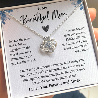 To My Beautiful Mom, Meaningful Mom Appreciation Keepsake