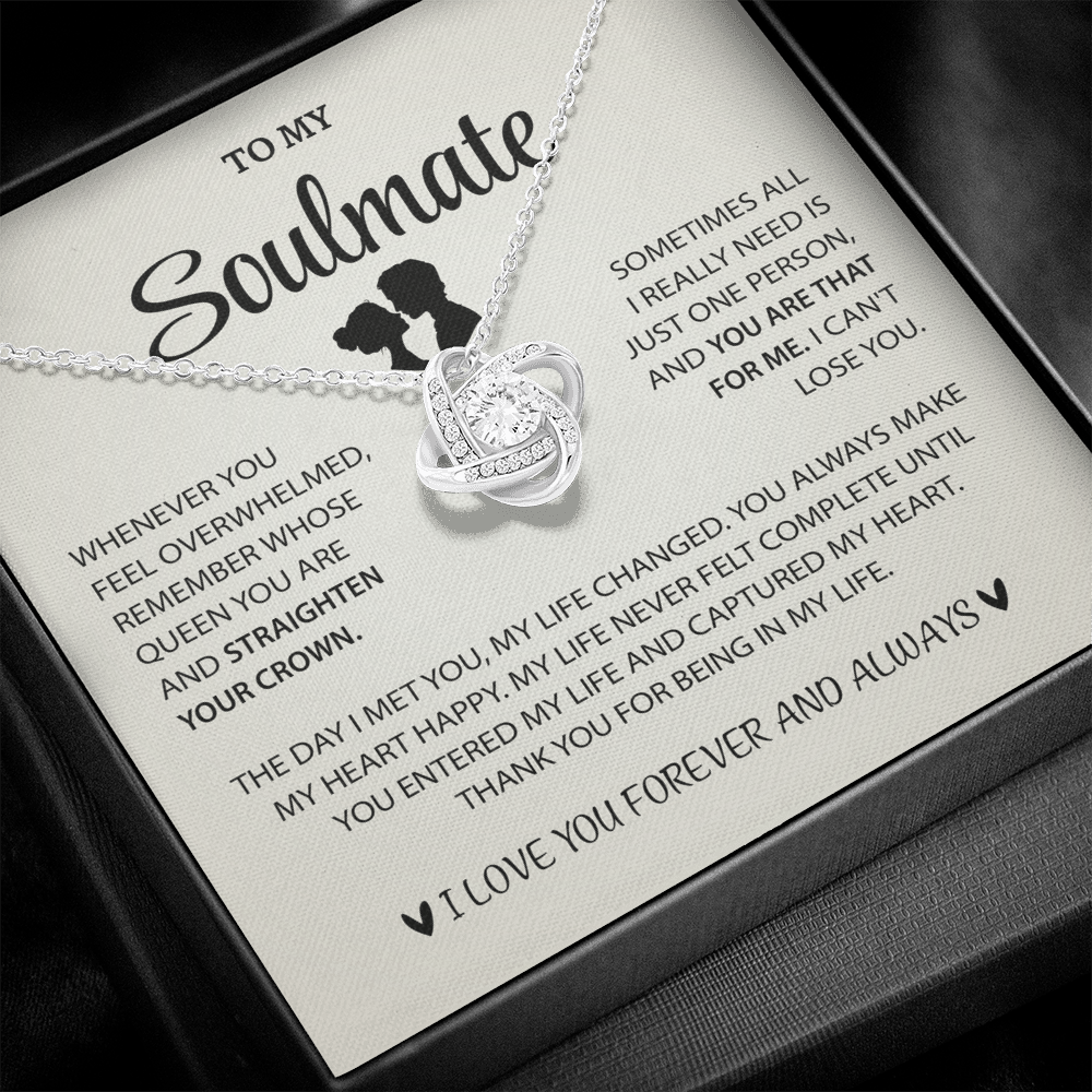 Love Knot Necklace - Heart Touching Love Letter to My Wife