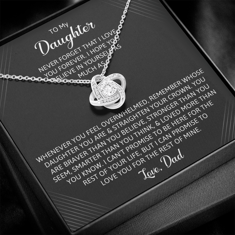 To My Daughter - You Are Braver Than You Believe Necklace