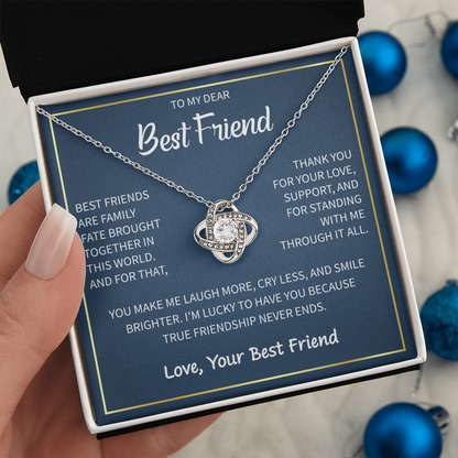 Heart Necklace To My Best Friend - Gift For My Female Bestie