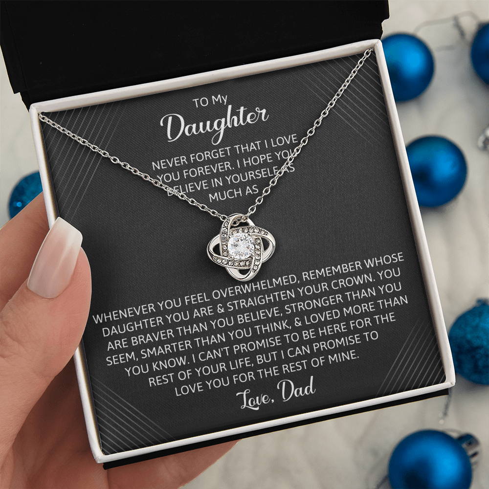 To My Daughter - You Are Braver Than You Believe Necklace